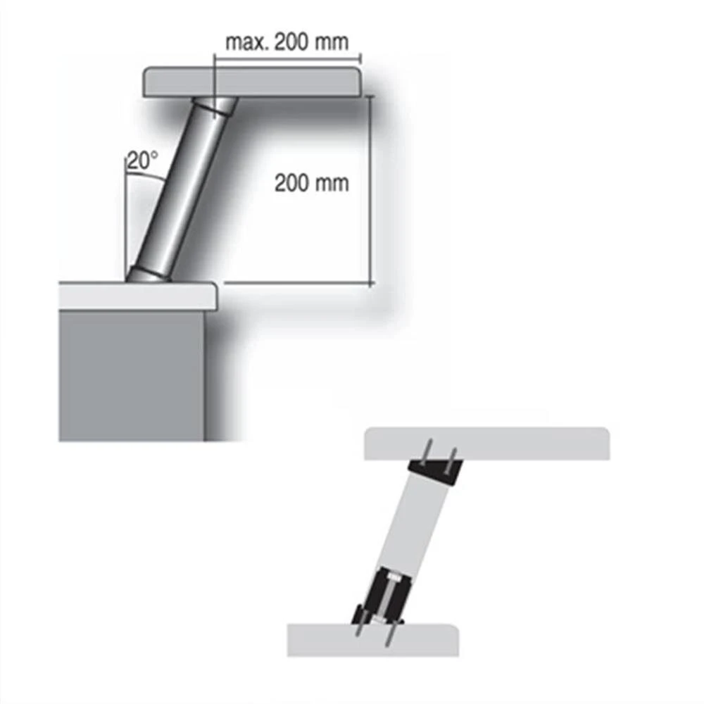Barkonsole TableLine 2, Edelstahl-Optik 2 Barkonsole TableLine 2, Edelstahl-Optik – Bild 2