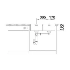 BLANCO Einbaubecken ANDANO 340/340-IF/A Edelstahl Seidenglanz Mit InFino Ablaufsystem -Spulen Pro Verkauf blanco einbaubecken andano 340 340 if a edelstahl seidenglanz mit infino ablaufsystem5