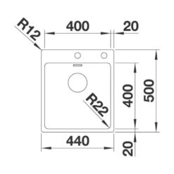BLANCO Einbaubecken ANDANO 400-IF/A Edelstahl Seidenglanz Mit InFino Ablaufsystem -Spulen Pro Verkauf blanco einbaubecken andano 400 if a edelstahl seidenglanz mit infino ablaufsystem3