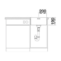 BLANCO Einbaubecken ANDANO 400-IF/A Edelstahl Seidenglanz Mit InFino Ablaufsystem -Spulen Pro Verkauf blanco einbaubecken andano 400 if a edelstahl seidenglanz mit infino ablaufsystem5