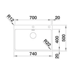 BLANCO Einbaubecken ANDANO 700-IF/A Edelstahl Seidenglanz Mit InFino Ablaufsystem -Spulen Pro Verkauf blanco einbaubecken andano 700 if a edelstahl seidenglanz mit infino ablaufsystem3