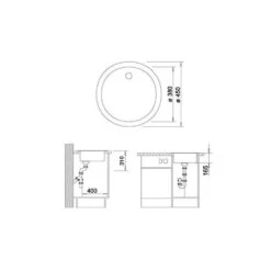 BLANCO Einbaubecken BLANCORONDO, Silgranit -Spulen Pro Verkauf blanco einbaubecken blancorondo silgranit3