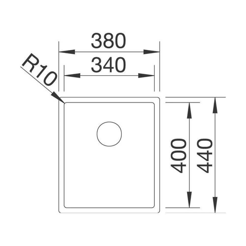 BLANCO Einbaubecken CLARON 340-IF Edelstahl Durinox InFino 4 BLANCO Einbaubecken CLARON 340-IF Edelstahl Durinox InFino – Bild 4