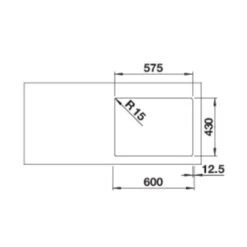 BLANCO Einbaubecken SOLIS 340/180-IF Edelstahl Bürstfinish -Spulen Pro Verkauf blanco einbaubecken solis 340 180 if edelstahl buerstfinish3