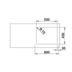 BLANCO Einbaubecken SUPRA 500-IF Edelstahl Bürstfinish -Spulen Pro Verkauf blanco einbaubecken supra 500 if edelstahl buerstfinish3