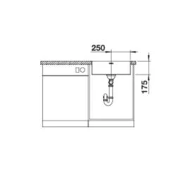 BLANCO Einbaubecken SUPRA 500-IF Edelstahl Bürstfinish -Spulen Pro Verkauf blanco einbaubecken supra 500 if edelstahl buerstfinish5