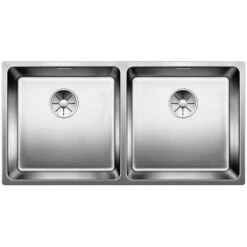 BLANCO Einbauspüle ANDANO 400/400-IF Edelstahl Seidenglanz | InFino Ablauf | 522985