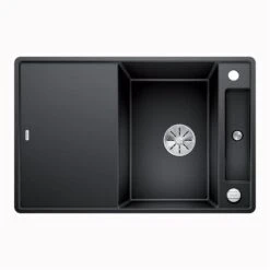 BLANCO Einbauspüle AXIA III 45 S-F Silgranit Mit Glasschneidbrett, Flächenbündig Einbaubar, InFino