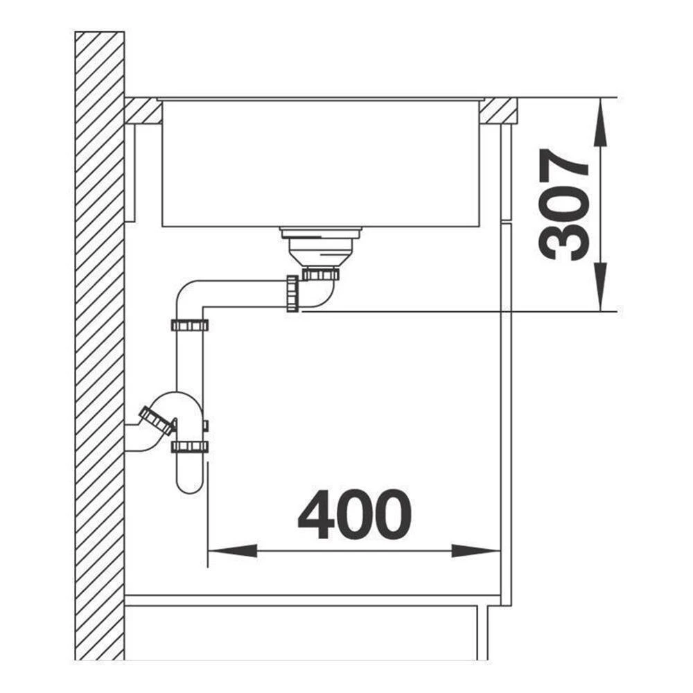 BLANCO Einbauspüle AXIA III 45 S-F Silgranit Mit Glasschneidbrett, Flächenbündig Einbaubar, InFino 6 BLANCO Einbauspüle AXIA III 45 S-F Silgranit Mit Glasschneidbrett, Flächenbündig Einbaubar, InFino – Bild 6