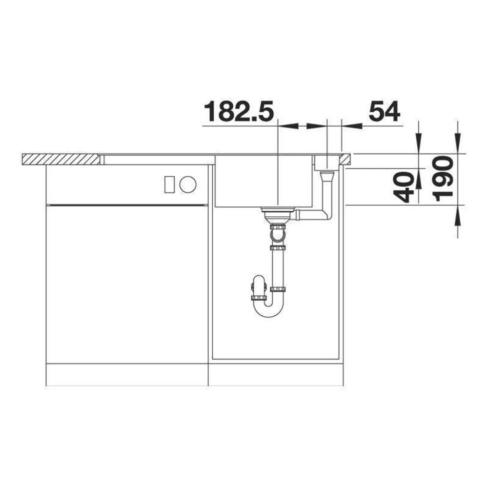 BLANCO Einbauspüle AXIA III 5 S-F Silgranit Mit Glasschneidbrett, Flächenbündig Einbaubar, InFino 5 BLANCO Einbauspüle AXIA III 5 S-F Silgranit Mit Glasschneidbrett, Flächenbündig Einbaubar, InFino – Bild 5