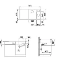 BLANCO Einbauspüle AXIA III 6 S-F Silgranit Flächenbündig | InFino Ablauf | Mit Holz-Schneidbrett -Spulen Pro Verkauf blanco einbauspuele axia iii 6 s f silgranit flaechenbuendig infino ablauf mit holz schneidbrett3