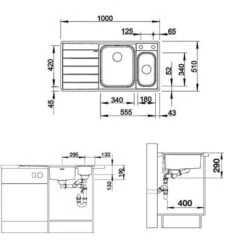 BLANCO Einbauspüle AXIS III 6 S-IF Edelstahl Seidenglanz | InFino Ablauf -Spulen Pro Verkauf blanco einbauspuele axis iii 6 s if edelstahl seidenglanz infino ablauf4