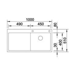 BLANCO Einbauspüle CLARON 5 S-IF Edelstahl | InFino Ablauf -Spulen Pro Verkauf blanco einbauspuele claron 5 s if edelstahl infino ablauf4