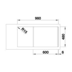 BLANCO Einbauspüle DINAS XL 6 S Edelstahl Bürstfinish -Spulen Pro Verkauf blanco einbauspuele dinas xl 6 s edelstahl buerstfinish4