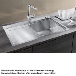 BLANCO Einbauspüle DIVON II 45 S-IF Edelstahl Seidenglanz | InFino Ablauf -Spulen Pro Verkauf blanco einbauspuele divon ii 45 s if edelstahl seidenglanz infino ablauf3