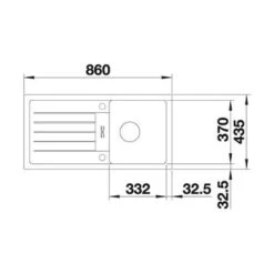 BLANCO Einbauspüle FAVUM 45 S Silgranit, Ohne Ablauffernbedienung -Spulen Pro Verkauf blanco einbauspuele favum 45 s silgranit ohne ablauffernbedienung3
