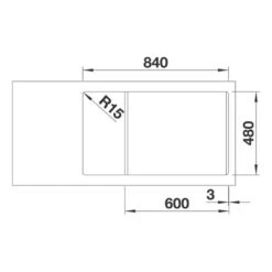 BLANCO Einbauspüle LEGRA XL 6 S Silgranit, Ohne Ablauffernbedienung -Spulen Pro Verkauf blanco einbauspuele legra xl 6 s silgranit ohne ablauffernbedienung4