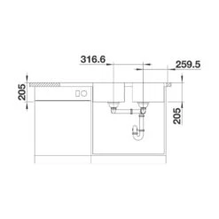 BLANCO Einbauspüle LEMIS 8 S-IF Edelstahl Bürstfinish -Spulen Pro Verkauf blanco einbauspuele lemis 8 s if edelstahl buerstfinish5