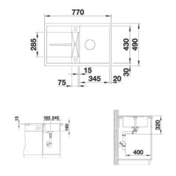BLANCO Einbauspüle METRA 45 S-F Silgranit Flächenbündig Einbaubar 7 BLANCO Einbauspüle METRA 45 S-F Silgranit Flächenbündig Einbaubar -Spulen Pro Verkauf blanco einbauspuele metra 45 s f silgranit flaechenbuendig einbaubar3