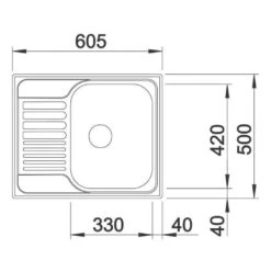 BLANCO Einbauspüle TIPO 45 S Mini | Naturfinish 8 BLANCO Einbauspüle TIPO 45 S Mini | Naturfinish -Spulen Pro Verkauf blanco einbauspuele tipo 45 s mini naturfinish3