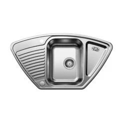 BLANCO Einbauspüle TIPO 9 E Edelstahl Naturfinish