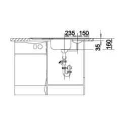 BLANCO Einbauspüle TIPO 9 E Edelstahl Naturfinish -Spulen Pro Verkauf blanco einbauspuele tipo 9 e edelstahl naturfinish5