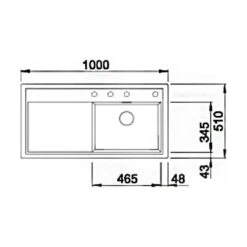 BLANCO Einbauspüle ZENAR XL 6 S Silgranit, InFino Ablauf -Spulen Pro Verkauf blanco einbauspuele zenar xl 6 s silgranit infino ablauf3