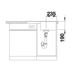 BLANCO Einbauspüle ZIA 45 S Compact Silgranit -Spulen Pro Verkauf blanco einbauspuele zia 45 s compact silgranit6