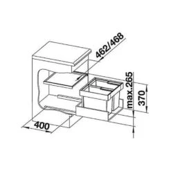 BLANCO FLEXON II 50/2 Einbau-Abfallsammler -Spulen Pro Verkauf blanco flexon ii 50 2 einbau abfallsammler4