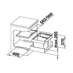 BLANCO FLEXON II 60/3 Einbau-Abfallsammler -Spulen Pro Verkauf blanco flexon ii 60 3 einbau abfallsammler4