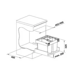 BLANCO FLEXON II Low 50/3 Einbau-Abfallsammler -Spulen Pro Verkauf blanco flexon ii low 50 3 einbau abfallsammler3