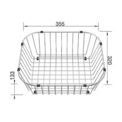 BLANCO Geschirrkorb Edelstahl 350 X 315 Mm -Spulen Pro Verkauf blanco geschirrkorb edelstahl 350 x 315 mm3