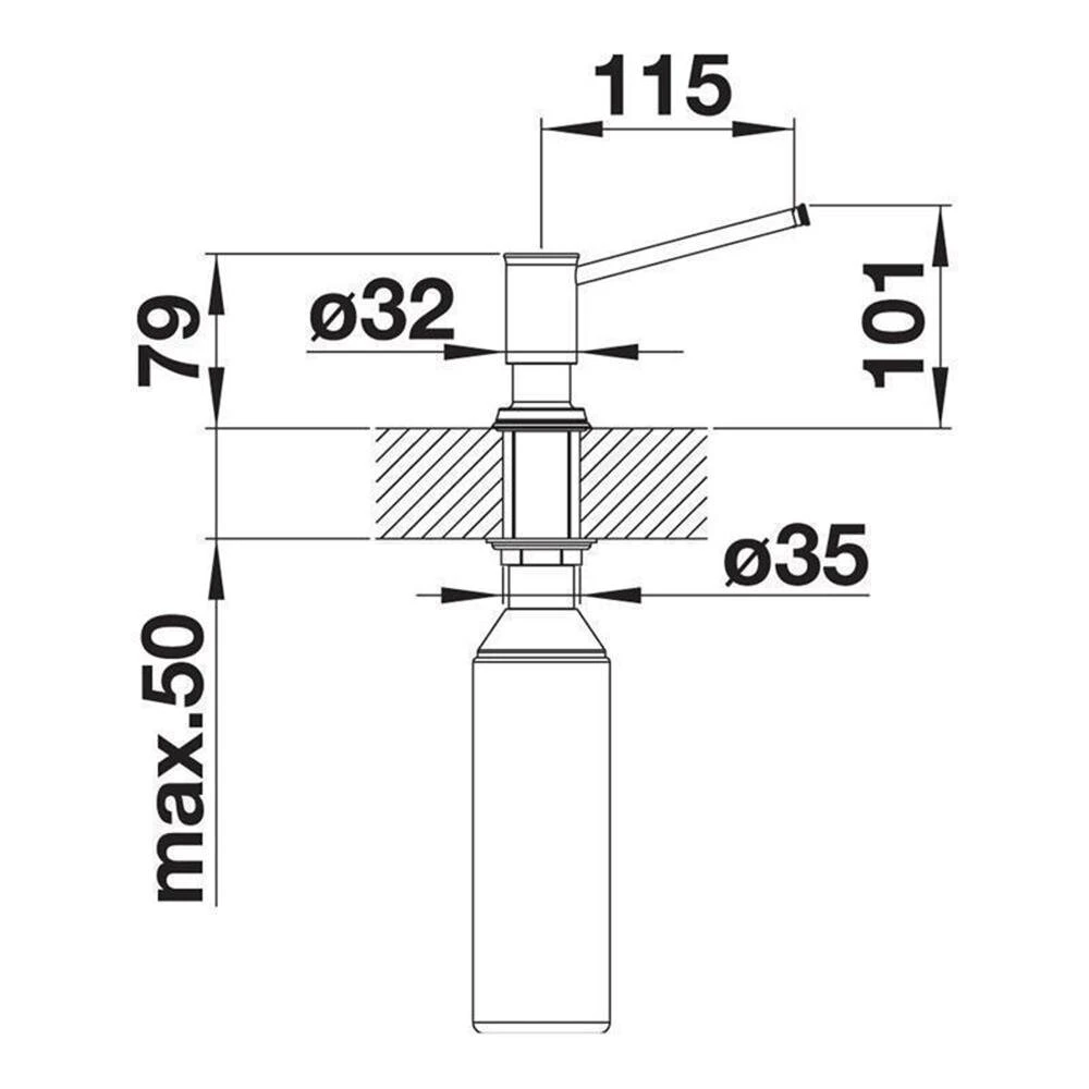 BLANCO LIVIA Spülmittelspender 2 BLANCO LIVIA Spülmittelspender – Bild 2