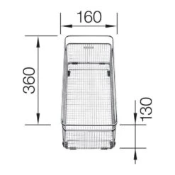BLANCO Multifunktionskorb Edelstahl | 223297