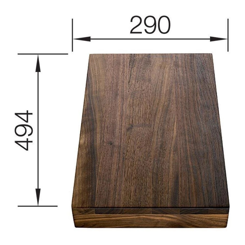 BLANCO Schneidbrett Nussbaum Massiv 494 X 292 Mm 2 BLANCO Schneidbrett Nussbaum Massiv 494 X 292 Mm – Bild 2