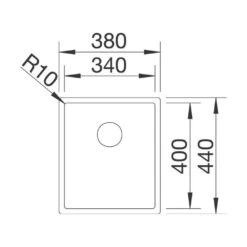 BLANCO Unterbaubecken CLARON 340-U Edelstahl Durinox InFino -Spulen Pro Verkauf blanco unterbaubecken claron 340 u edelstahl durinox infino4
