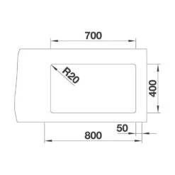 BLANCO Unterbaubecken ETAGON 700-U Silgranit InFino -Spulen Pro Verkauf blanco unterbaubecken etagon 700 u silgranit infino4