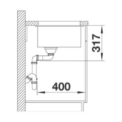 BLANCO Unterbaubecken ETAGON 700-U Silgranit InFino -Spulen Pro Verkauf blanco unterbaubecken etagon 700 u silgranit infino6