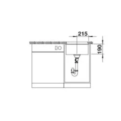 BLANCO Unterbaubecken ROTAN 400-U Silgranit -Spulen Pro Verkauf blanco unterbaubecken rotan 400 u silgranit5