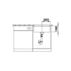 BLANCO Unterbaubecken ROTAN 500-U Silgranit -Spulen Pro Verkauf blanco unterbaubecken rotan 500 u silgranit5