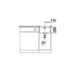 BLANCO Unterbaubecken SOLIS 340-U Edelstahl Bürstfinish -Spulen Pro Verkauf blanco unterbaubecken solis 340 u edelstahl buerstfinish5