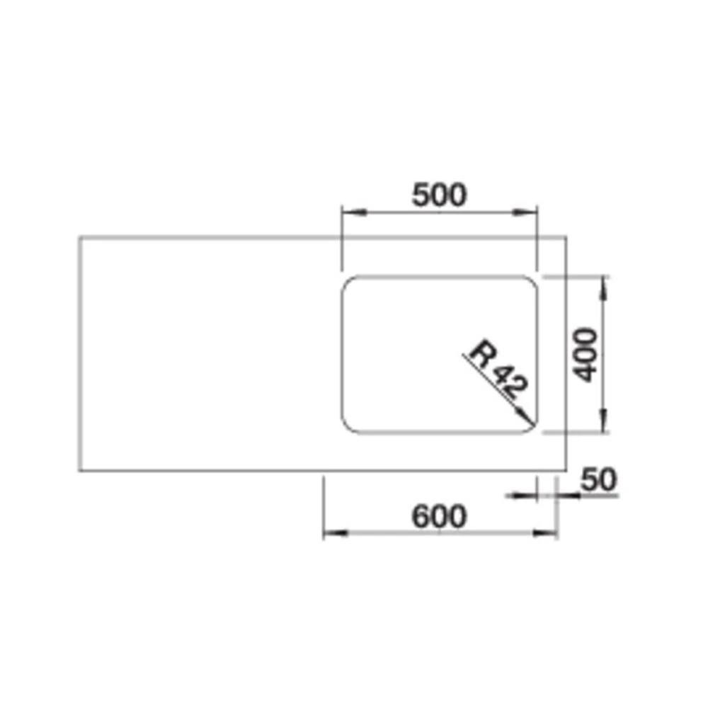 BLANCO Unterbaubecken SOLIS 500-U Edelstahl Bürstfinish 3 BLANCO Unterbaubecken SOLIS 500-U Edelstahl Bürstfinish – Bild 3