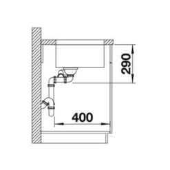 BLANCO Unterbauspüle ANDANO 340/180-U Edelstahl Seidenglanz | InFino Ablauf -Spulen Pro Verkauf blanco unterbauspuele andano 340 180 u edelstahl seidenglanz infino ablauf5