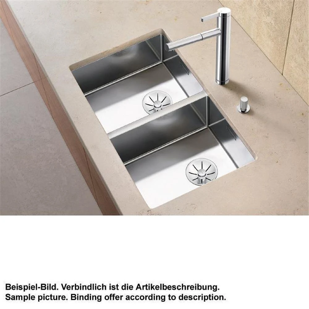 BLANCO Unterbauspüle CLARON 400/400-U Edelstahl | InFino Ablauf 2 BLANCO Unterbauspüle CLARON 400/400-U Edelstahl | InFino Ablauf – Bild 2