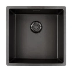 Caressi Einbauspüle Black Und White Line CAGRPP40-FL 44 X 44 Cm Flächenbündig Einbaubar