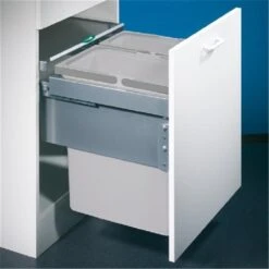 Naber Cox® Base 460 S/500-2, Abfallsammler Für Frontauszüge, Hellgrau