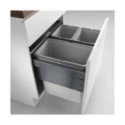 Naber Cox® Base 460 S/600-3, Abfallsammler Für Frontauszüge, Hellgrau