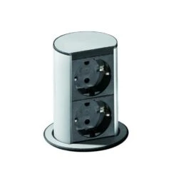 Bachmann Elevator USB, Versenkbares Steckdosenelement, Edelstahlfarbig