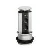 EVOline Port, Versenkbares Steckdosenelement, Mit 2 Schuko-Steckdosen + 1 USB/A-Buchse, Deckel Silberfarbig
