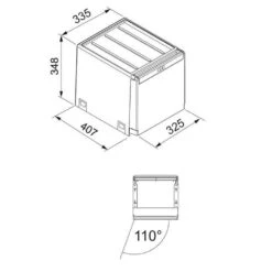 Franke Einbau-Abfallsammler Sorter Cube 40 Handauszug 3-fach -Spulen Pro Verkauf franke einbau abfallsammler sorter cube 40 handauszug 3 fach3